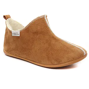 Chaussures femme hiver 2023 - chaussons MAISON DE L'ESPADRILLE marron