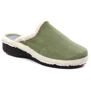 chaussons vert kaki même style de chaussures en ligne pour femmes que les  Soir Et Matin