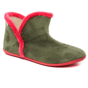 Maison De L'espadrille 6031 Kaki : chaussures dans la même tendance femme (chaussons vert kaki) et disponibles à la vente en ligne 