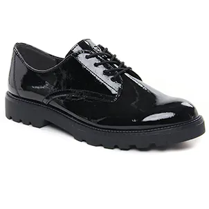 derbys noir vernis même style de chaussures en ligne pour femmes que les  Tamaris
