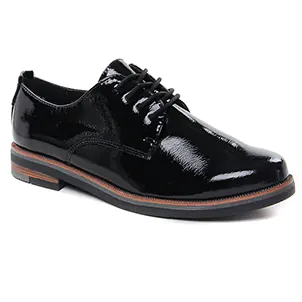 derbys noir vernis même style de chaussures en ligne pour femmes que les  Marco Tozzi