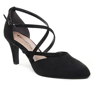 escarpins-brides noir: même style de chaussures en ligne pour femmes que les Tamaris