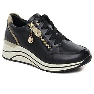 Remonte D0T03-01 Black : chaussures dans la même tendance femme (baskets-compensees noir) et disponibles à la vente en ligne 