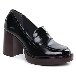 mocassins-talon-haut noir: même style de chaussures en ligne pour femmes que les Tamaris