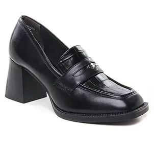 mocassins-trotteurs noir: même style de chaussures en ligne pour femmes que les Marco Tozzi
