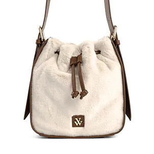 Chaussures femme hiver 2023 - sac à main Vanessa Wu blanc ivoire
