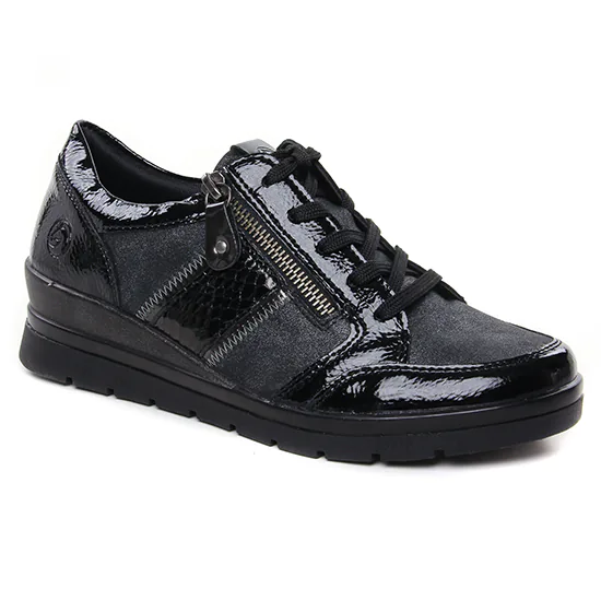 Chaussures Confort Remonte R0705-03 Black Graphit, vue principale de la chaussure femme