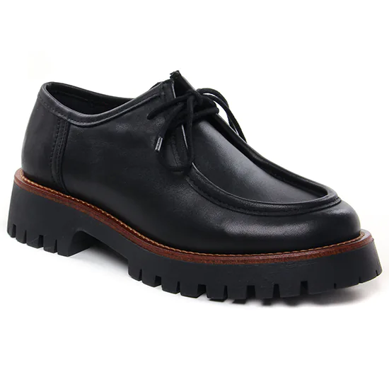 Chaussures À Lacets Scarlatine Co22313 A Noir, vue principale de la chaussure femme