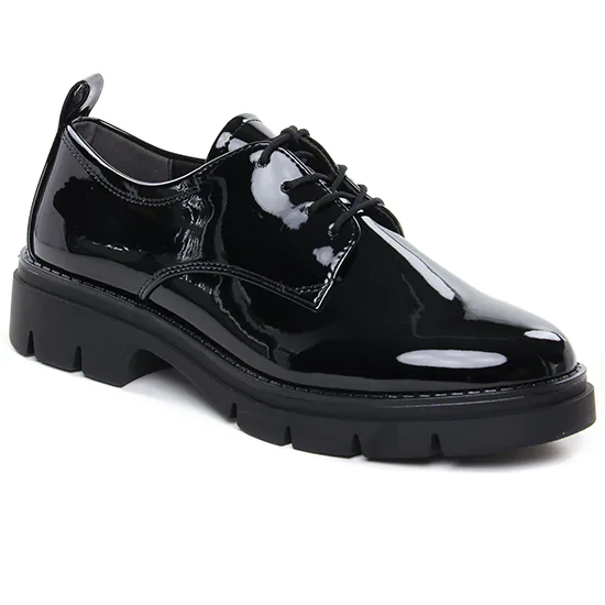 Chaussures À Lacets Tamaris 23302 Black Patent, vue principale de la chaussure femme