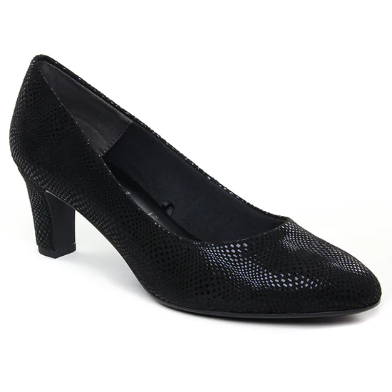 Escarpins Tamaris 22418 Black Struct, vue principale de la chaussure femme