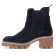 boots élastiquées bleu marine mode femme automne hiver vue 3