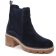 boots élastiquées bleu marine mode femme automne hiver vue 1