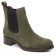 boots élastiquées vert mode femme automne hiver vue 1