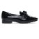 mocassins confort noir vernis mode femme automne hiver vue 2