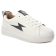 tennis blanc noir mode femme automne hiver vue 1
