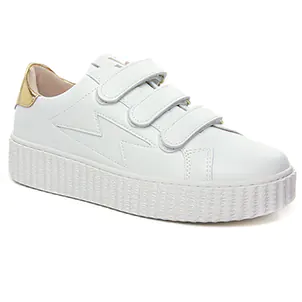 baskets-compensees blanc or même style de chaussures en ligne pour femmes que les  Remonte