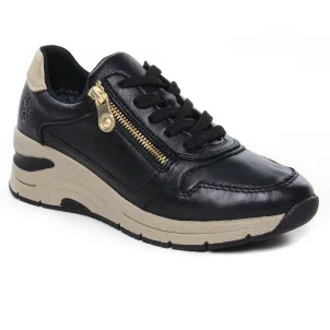 Rieker N9301-00 Noir : chaussures dans la même tendance femme (baskets-compensees noir) et disponibles à la vente en ligne 