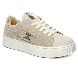 baskets-fourrees beige même style de chaussures en ligne pour femmes que les  Rieker