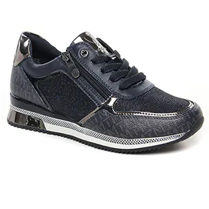 Chaussures femme hiver 2024 - baskets mode marco tozzi bleu marine