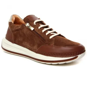 Scarlatine Bonicare Cuir : chaussures dans la même tendance femme (baskets-mode marron) et disponibles à la vente en ligne 