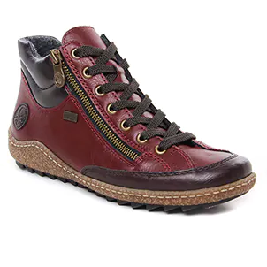 boots-confort bordeaux même style de chaussures en ligne pour femmes que les  Rieker