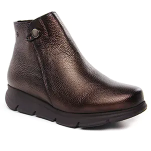 Chaussures femme hiver 2024 - boots confort Kaola marron bronze