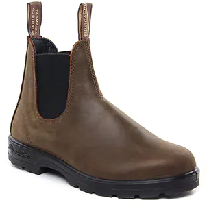 Blundstone 1609 Brown : chaussures dans la même tendance femme (boots-chelsea marron) et disponibles à la vente en ligne 