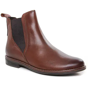 boots-chelsea marron même style de chaussures en ligne pour femmes que les  Marco Tozzi