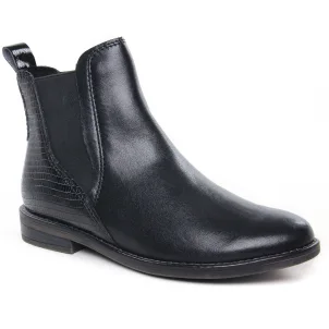 Chaussures femme hiver 2024 - boots élastiquées marco tozzi noir