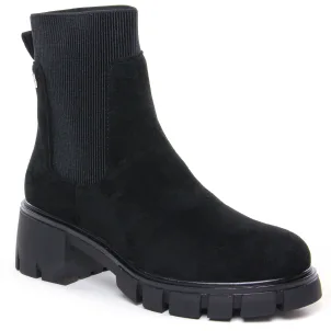 boots-chelsea noir même style de chaussures en ligne pour femmes que les  Marco Tozzi