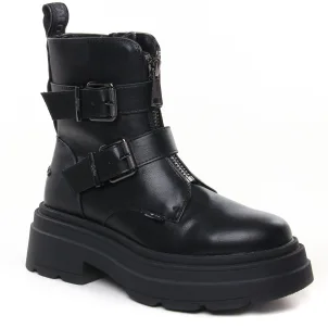 boots noir même style de chaussures en ligne pour femmes que les  Buffalo