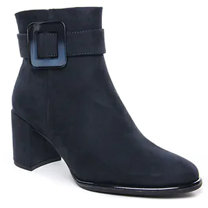 boots-talon bleu marine même style de chaussures en ligne pour femmes que les  Marco Tozzi