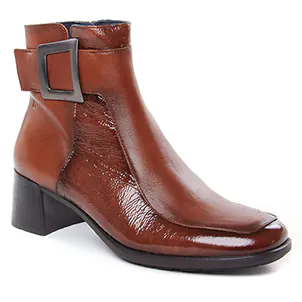 Chaussures femme hiver 2024 - boots talon Dorking marron