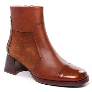 boots-talon marron même style de chaussures en ligne pour femmes que les  Hispanitas