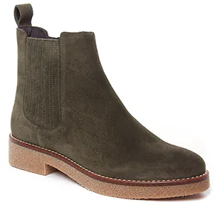 boots-chelsea vert kaki même style de chaussures en ligne pour femmes que les  Rieker