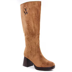 Chaussures femme hiver 2024 - bottes Vanessa Wu camel