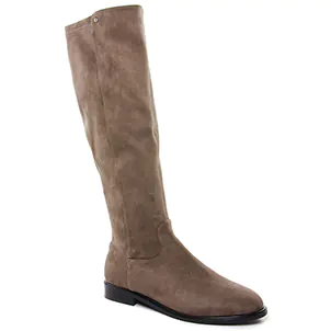 bottes-stretch beige taupe même style de chaussures en ligne pour femmes que les  Émilie Karston