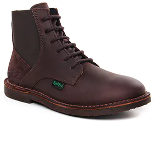 Kickers 974430 Marron Foncé : chaussures dans la même tendance femme (bottines-a-lacets marron foncé) et disponibles à la vente en ligne 