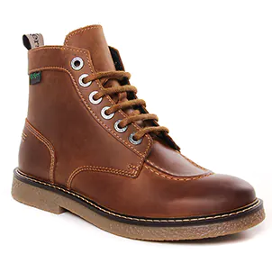 bottines-a-lacets marron même style de chaussures en ligne pour femmes que les  Kickers