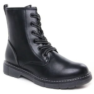 bottines-a-lacets noir même style de chaussures en ligne pour femmes que les  Marco Tozzi