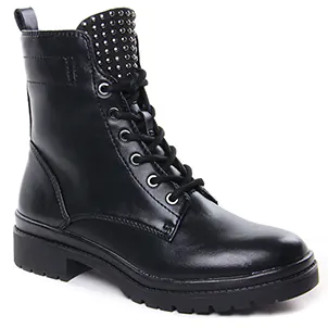 bottines-a-lacets noir même style de chaussures en ligne pour femmes que les  Tamaris