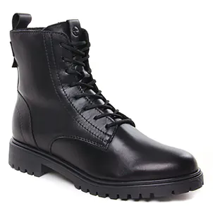 bottines-a-lacets noir même style de chaussures en ligne pour femmes que les  Tamaris