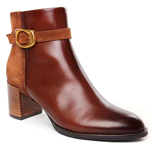 bottines-a-talon marron même style de chaussures en ligne pour femmes que les  Fugitive