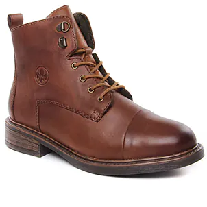 bottines-a-lacets marron même style de chaussures en ligne pour femmes que les  Rieker