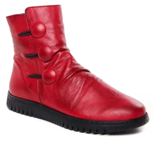 Chaussures femme hiver 2024 - bottines confort Scarlatine rouge