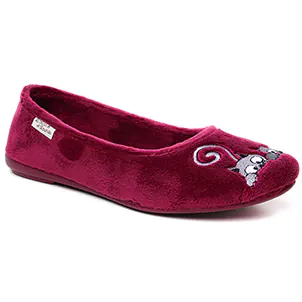 chaussons bordeaux même style de chaussures en ligne pour femmes que les  Maison De L'espadrille