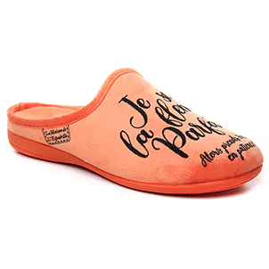 chaussons orange même style de chaussures en ligne pour femmes que les  Maison De L'espadrille