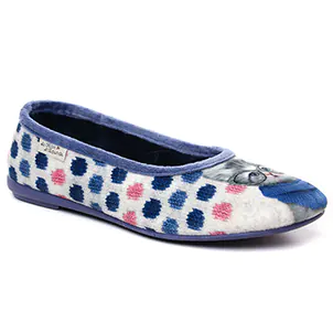 chaussons bleu même style de chaussures en ligne pour femmes que les  Maison De L'espadrille