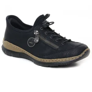 Rieker N3267-01 Noir : chaussures dans la même tendance femme (tennis noir) et disponibles à la vente en ligne 