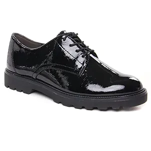 derbys noir vernis même style de chaussures en ligne pour femmes que les  Tamaris